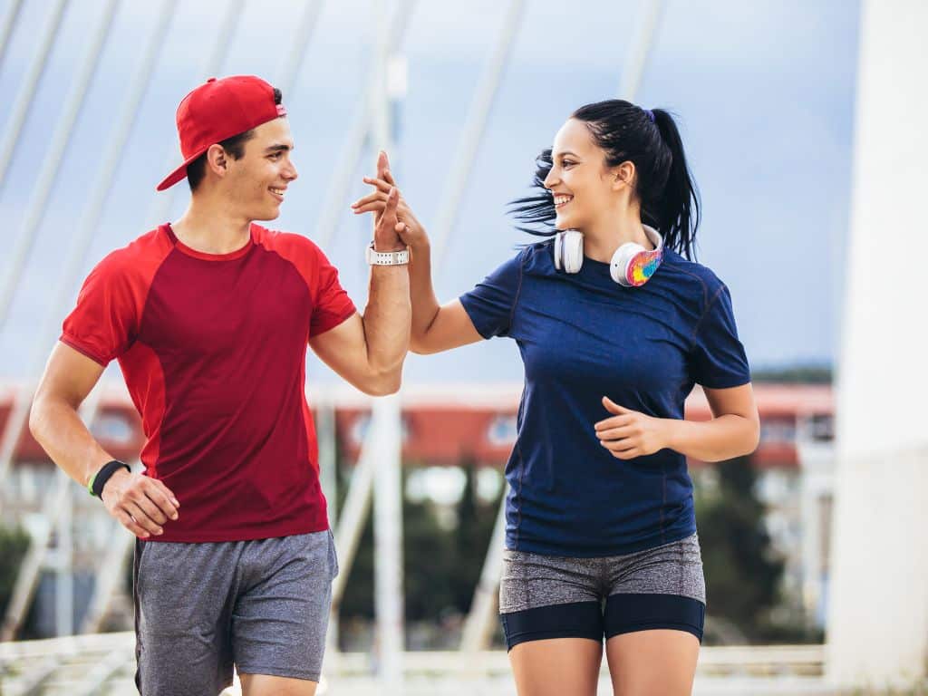 Couple jogging